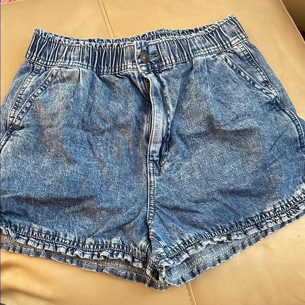 American Eagle Outfitters Blue High Waist Shorts